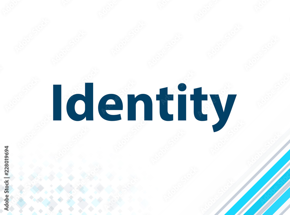 Identity Modern Flat Design Blue Abstract Background