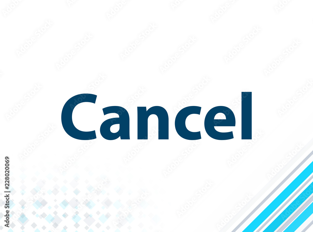 Cancel Modern Flat Design Blue Abstract Background Cancel Modern Flat Design Blue Abstract Background