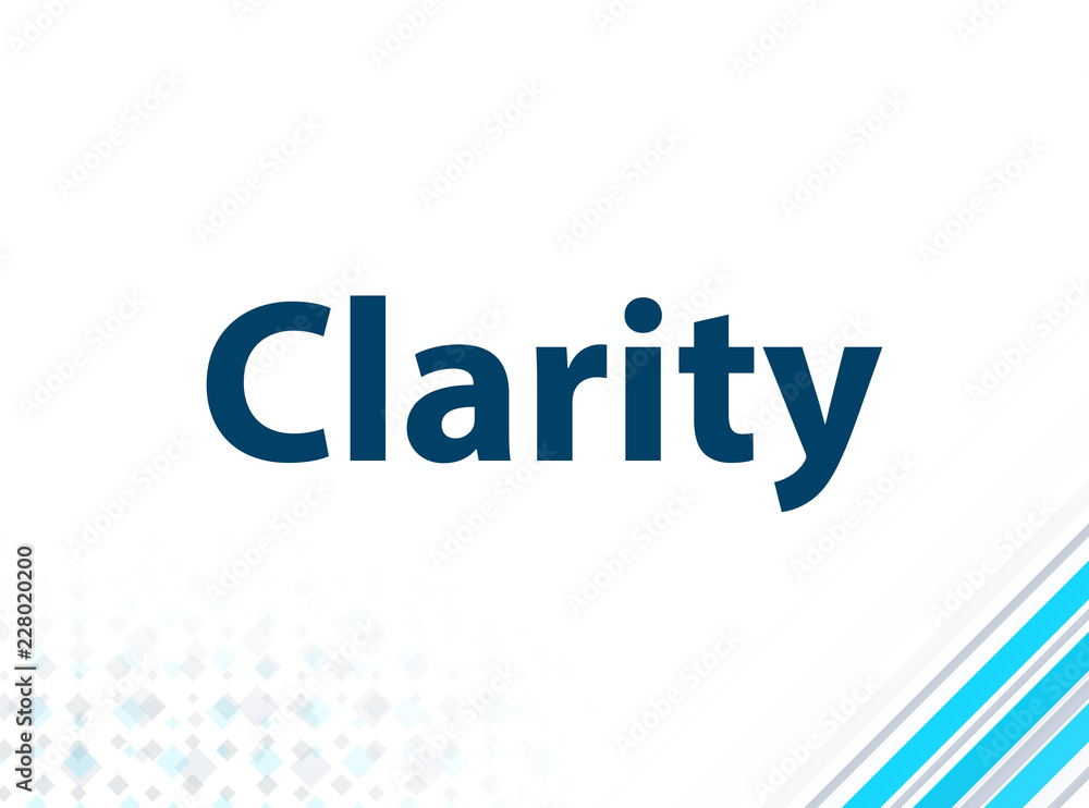 Clarity Modern Flat Design Blue Abstract Background
