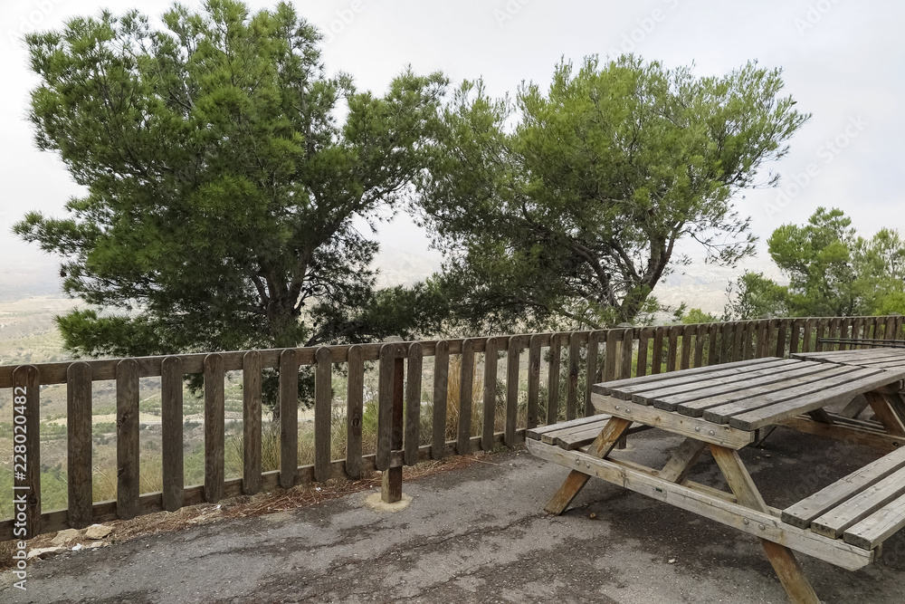 picnic area in the mountain