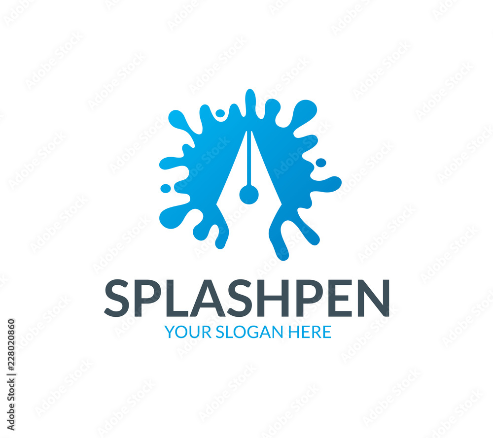Splash Pen Logo Splash Pen Logo