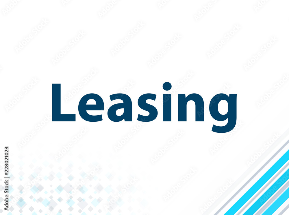 Leasing Modern Flat Design Blue Abstract Background