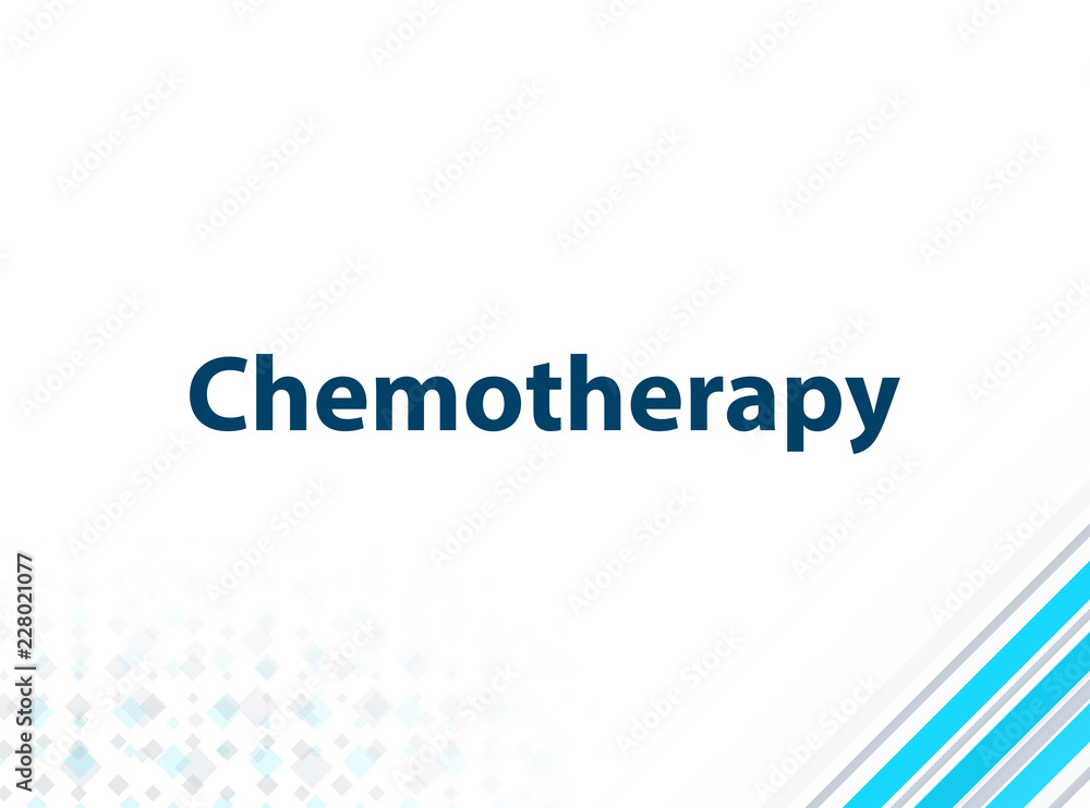 Chemotherapy Modern Flat Design Blue Abstract Background
