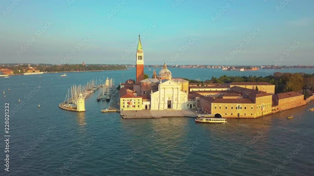 Venice Cityscape Aerial View Grand Canal San Marco Bell Tower Mark Square Italy Venice Cityscape Aerial View Grand Canal San Marco Bell Tower Mark Square Italy
