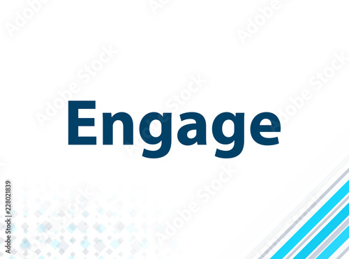 Engage Modern Flat Design Blue Abstract Background