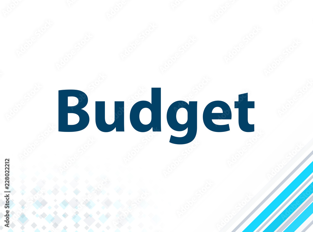 Budget Modern Flat Design Blue Abstract Background Budget Modern Flat Design Blue Abstract Background