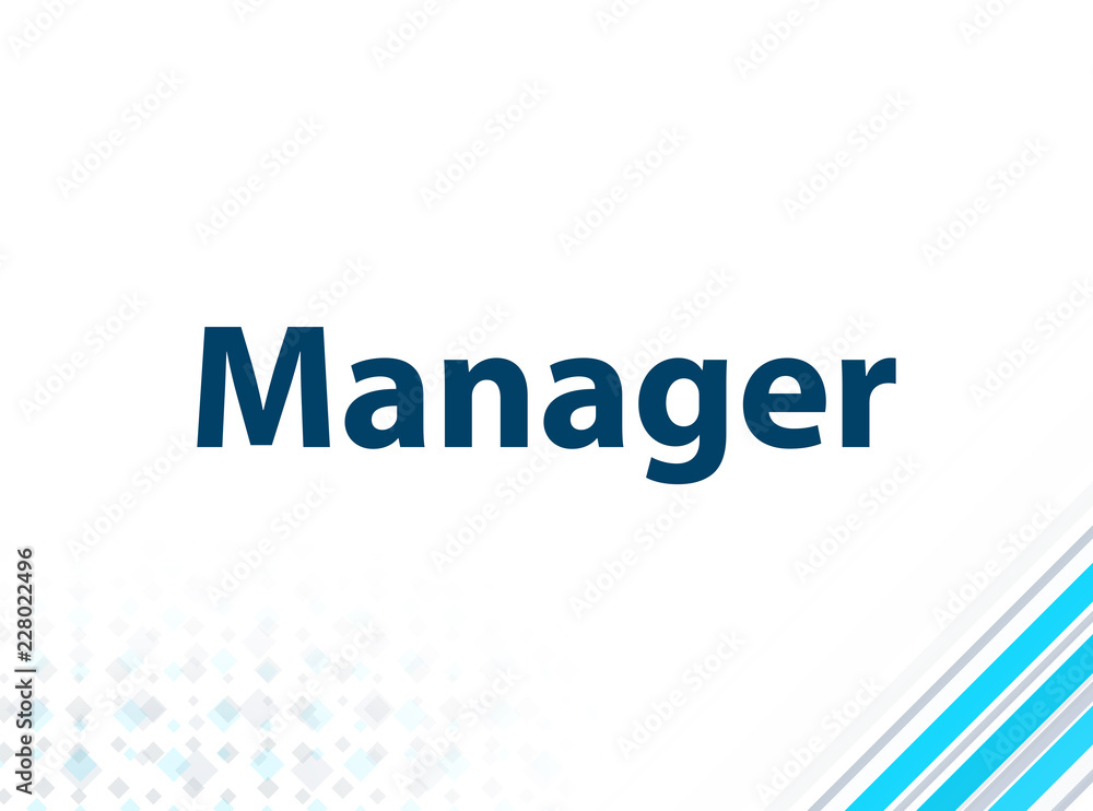 Manager Modern Flat Design Blue Abstract Background