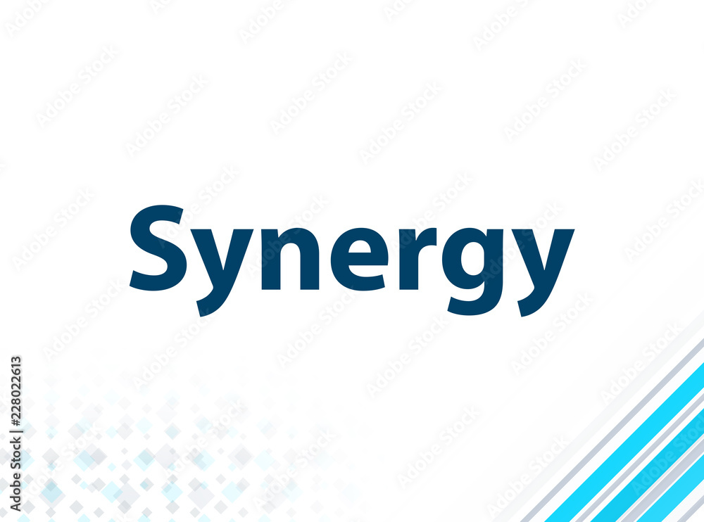 Synergy Modern Flat Design Blue Abstract Background