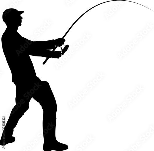 fisherman silhouette