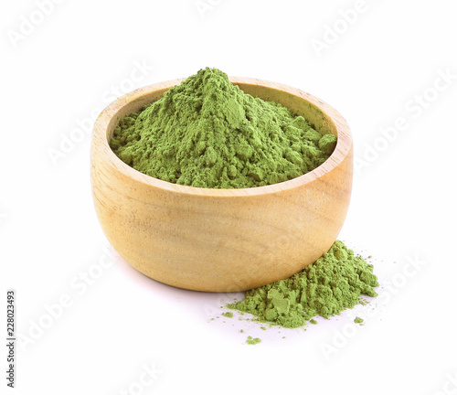 matcha green tea in bowl