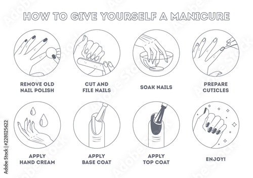 How to give yourself manicure at home photo