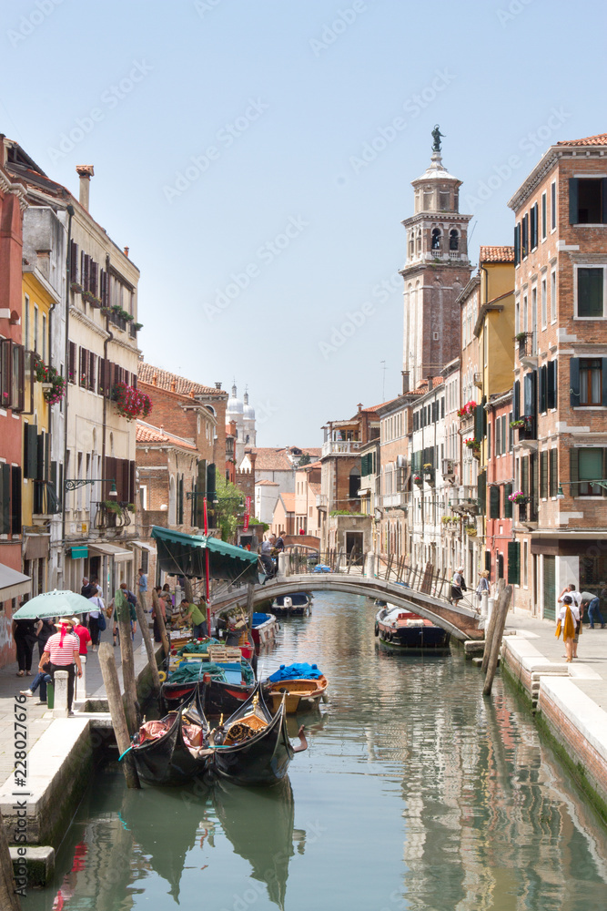 City of Venice with his gondolas