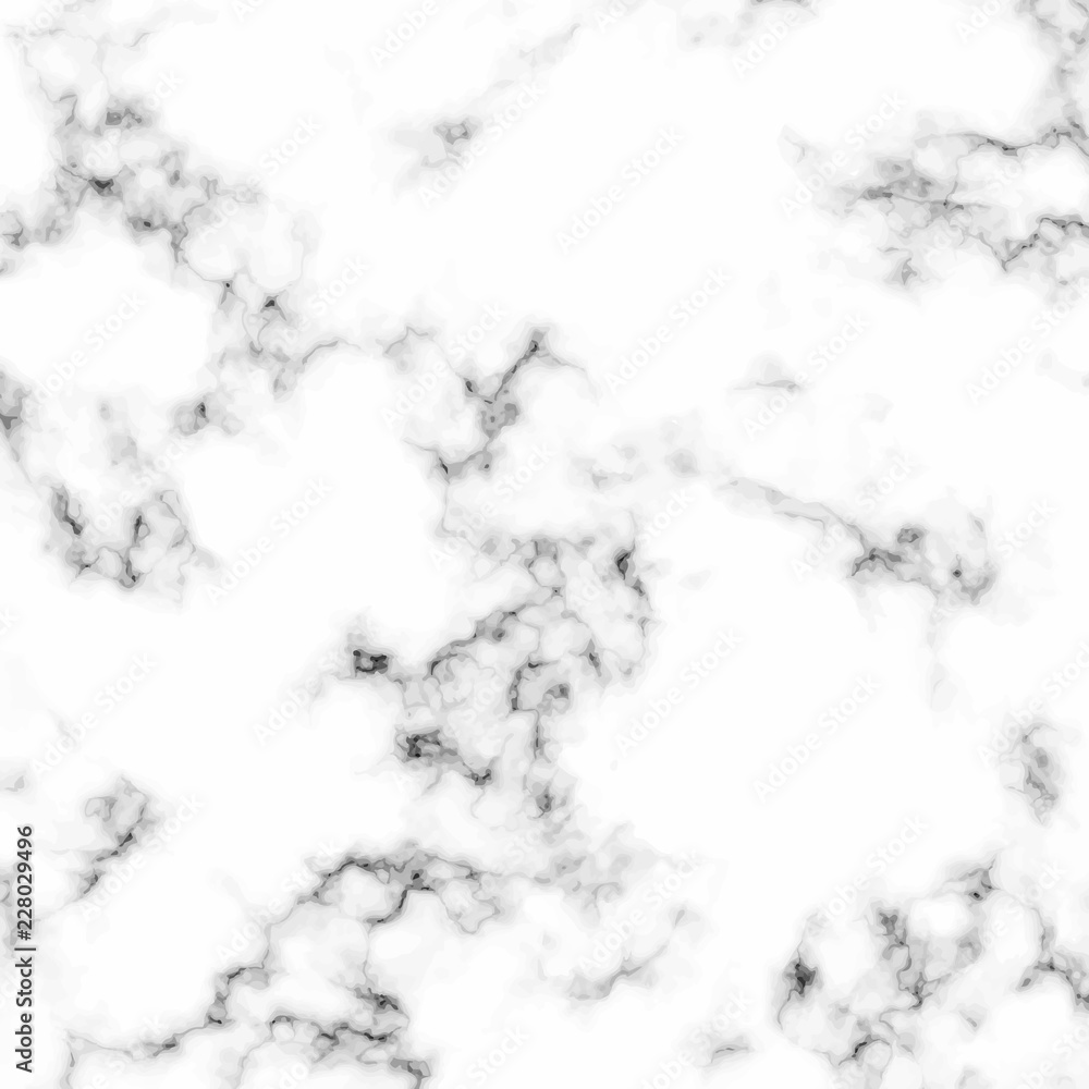 White marble background with natural stone texture.