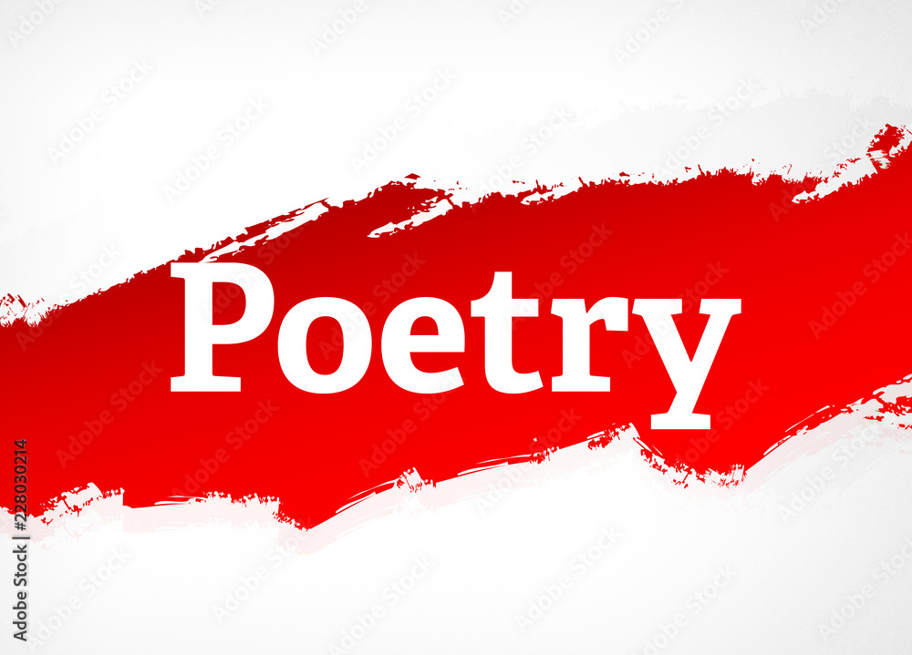 Poetry Red Brush Abstract Background Illustration Poetry Red Brush Abstract Background Illustration
