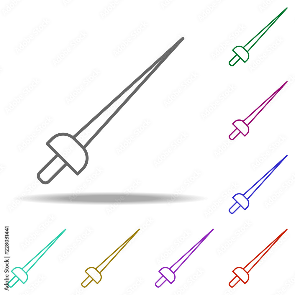 sword outline icon. Elements of Sport in multi color style icons. Simple icon for websites, web design, mobile app, info graphics sword outline icon. Elements of Sport in multi color style icons. Simple icon for websites, web design, mobile app, info graphics