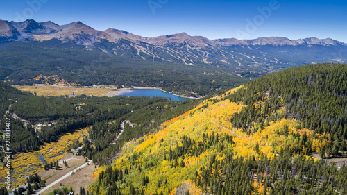 Fall in Colorado, overlooking the Breckenridge ski area and Boreas Pass photo