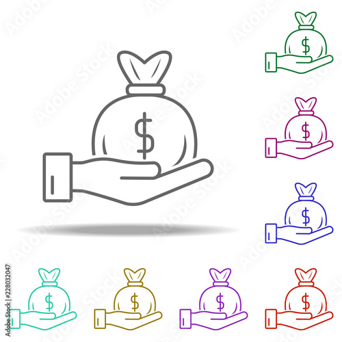 venture capital outline icon. Elements of Banking & Finance in multi color style icons. Simple icon for websites, web design, mobile app, info graphics