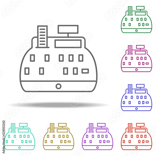 cash box outline icon. Elements of Banking & Finance in multi color style icons. Simple icon for websites, web design, mobile app, info graphics