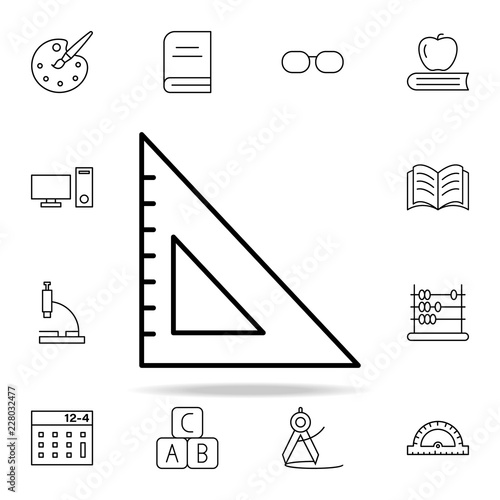 coal ruler icon. Education icons universal set for web and mobile