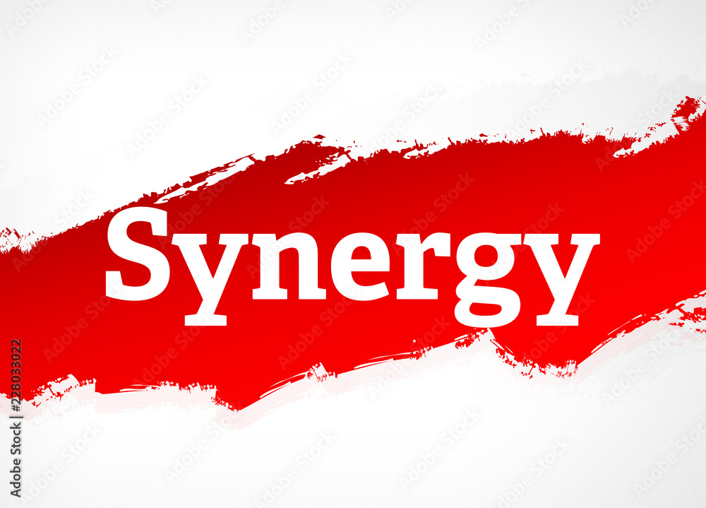 Synergy Red Brush Abstract Background Illustration Synergy Red Brush Abstract Background Illustration