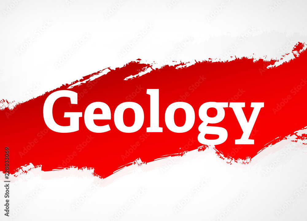 Geology Red Brush Abstract Background Illustration Geology Red Brush Abstract Background Illustration