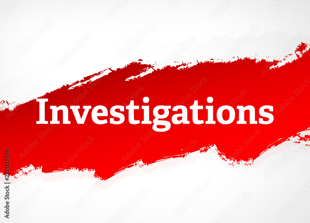 Investigations Red Brush Abstract Background Illustration