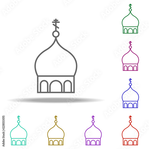 church dome outline icon. Elements of religion in multi color style icons. Simple icon for websites, web design, mobile app, info graphics