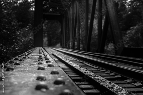 railway in the night
