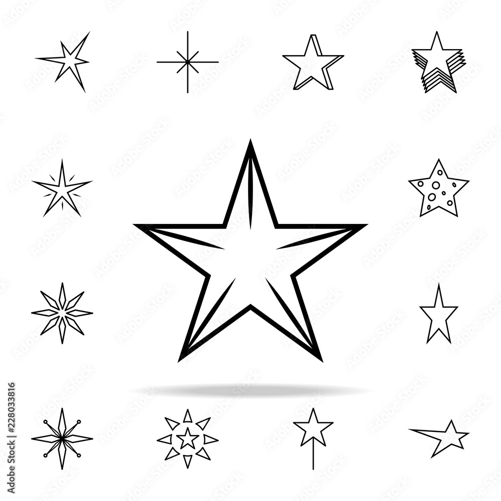 star line icon. Web icons universal set for web and mobile star line icon. Web icons universal set for web and mobile