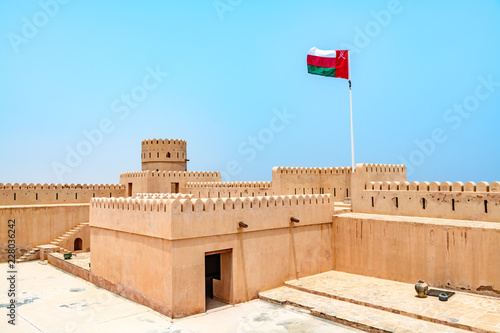 Sunaysilah Fort in Sur, Oman. It is located about 150 km southeast of the Omani capital Muscat. photo
