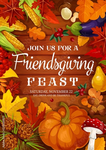Friendsgiving feast, Thanksgiving potluck dinner