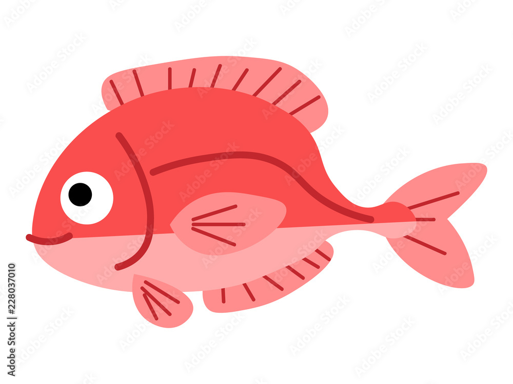 かわいい鯛のイラスト Stock Vector Adobe Stock