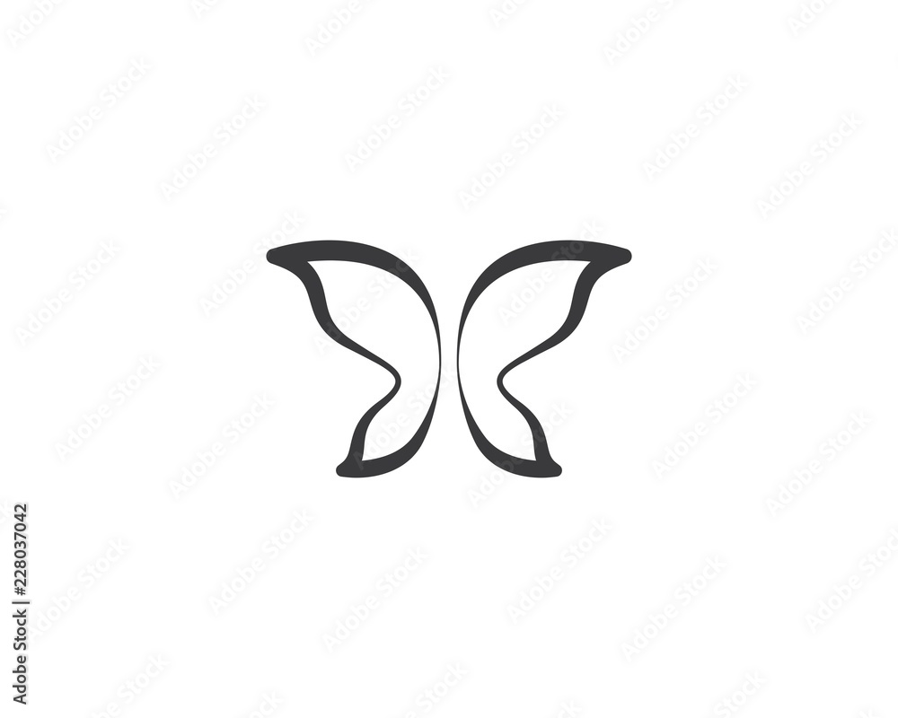 Butterfly logo illustration