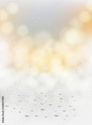 Festive blurred grey background scattering