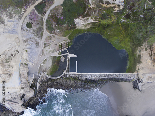 Aerial of Sutro Bath Ruins photo