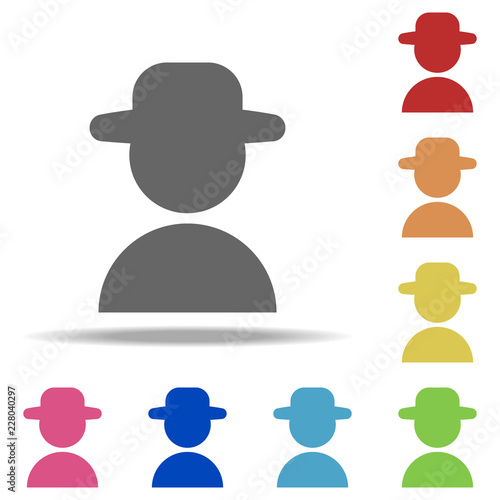 agent icon. Elements of web in multi color style icons. Simple icon for websites, web design, mobile app, info graphics