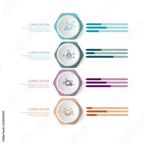 Simple modern infographic template