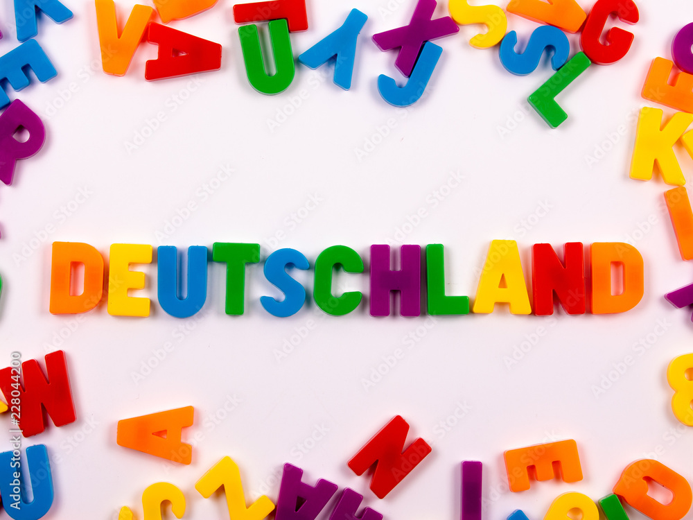 DEUTSCHLAND in Buchstaben DEUTSCHLAND in Buchstaben