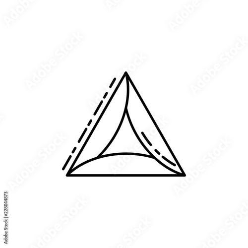 Hamantaschen icon. Element of Jewish icon for mobile concept and web apps. Thin line Hamantaschen icon can be used for web and mobile