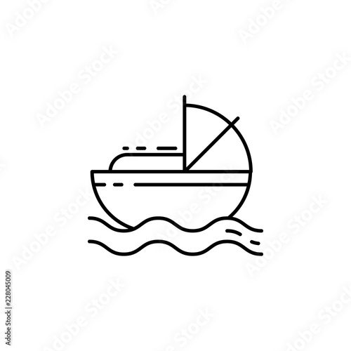 Moses icon. Element of Jewish icon for mobile concept and web apps. Thin line Moses icon can be used for web and mobile