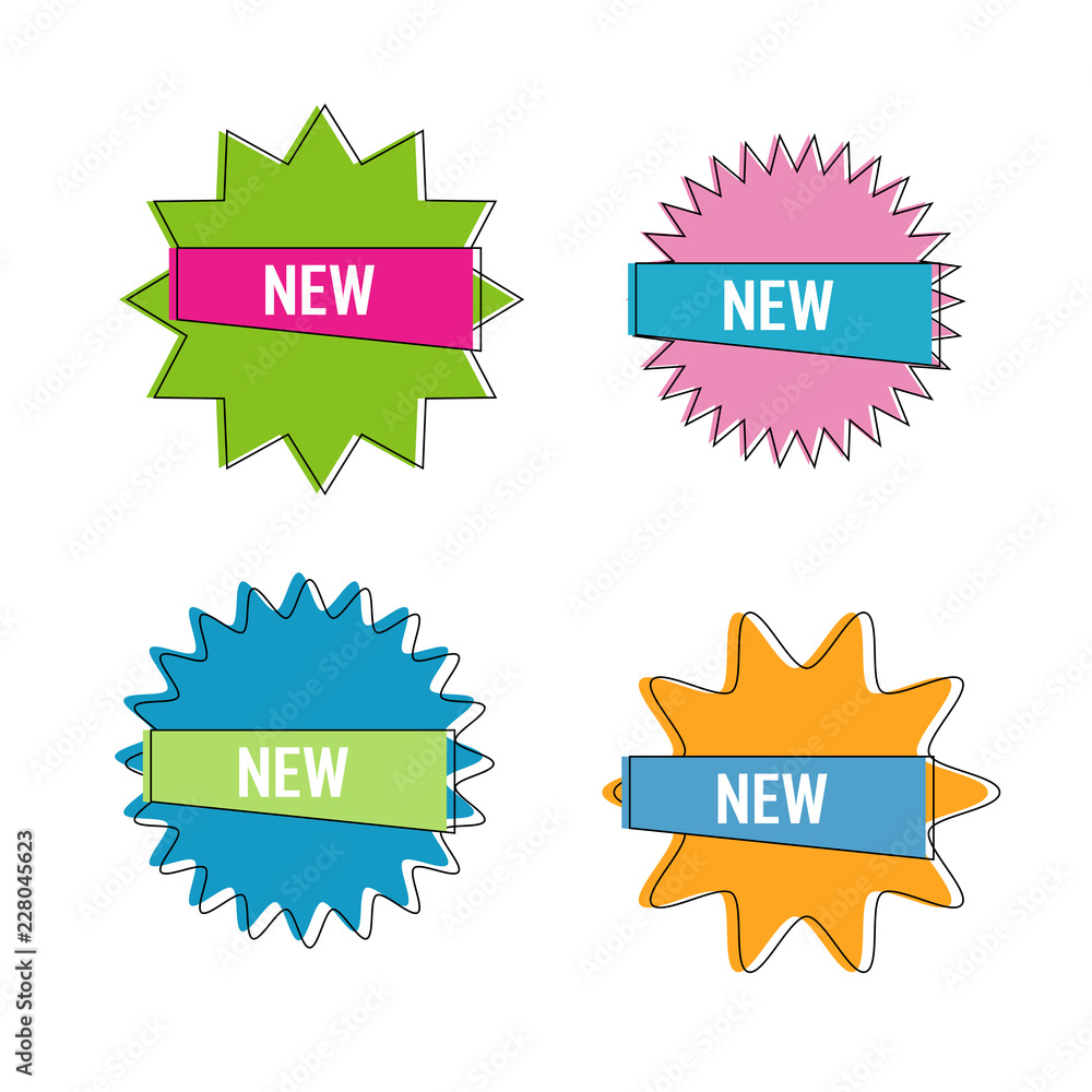 New Geometric starburst element vector New Geometric starburst element vector