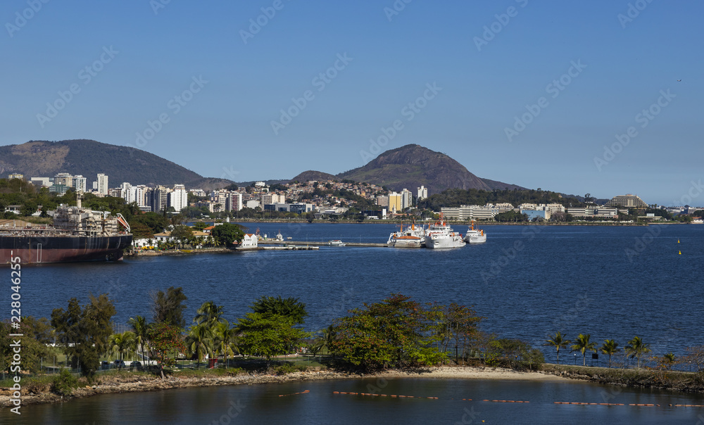 Beautiful beach town. City of Niteroi, Rio de Janeiro Brazil South America.