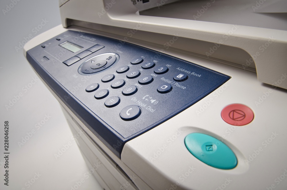 Printer with Scaner and Fax - Close Up Printer with Scaner and Fax - Close Up