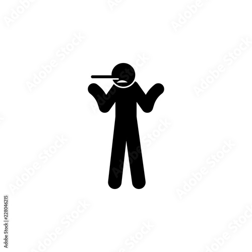 lie, long nose icon. Element of man negative character icon for mobile concept and web apps. Detailed lie, long nose icon can be used for web and mobile