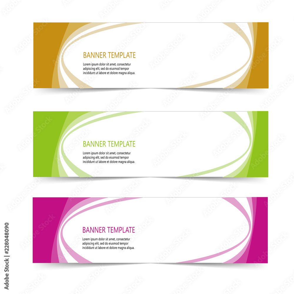 Fototapeta premium Abstract Web banner design header Templates vector