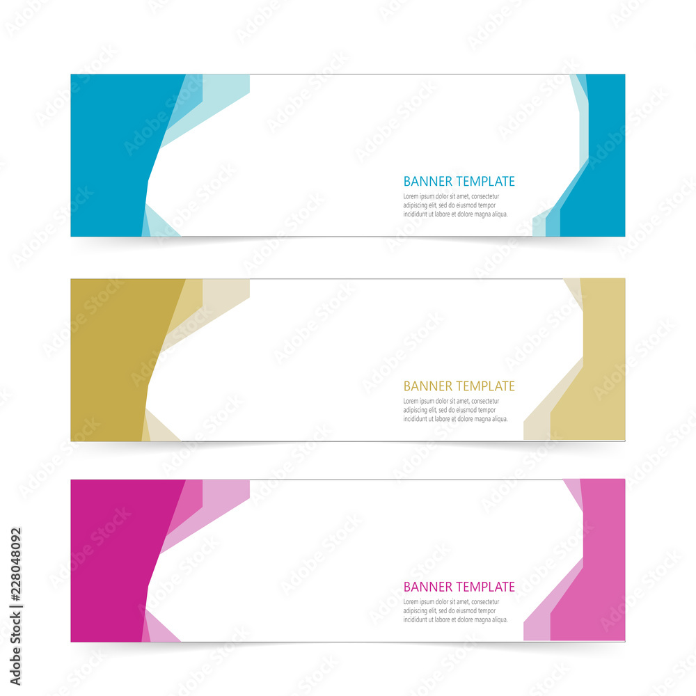 Abstract Web banner design header Templates vector Abstract Web banner design header Templates vector
