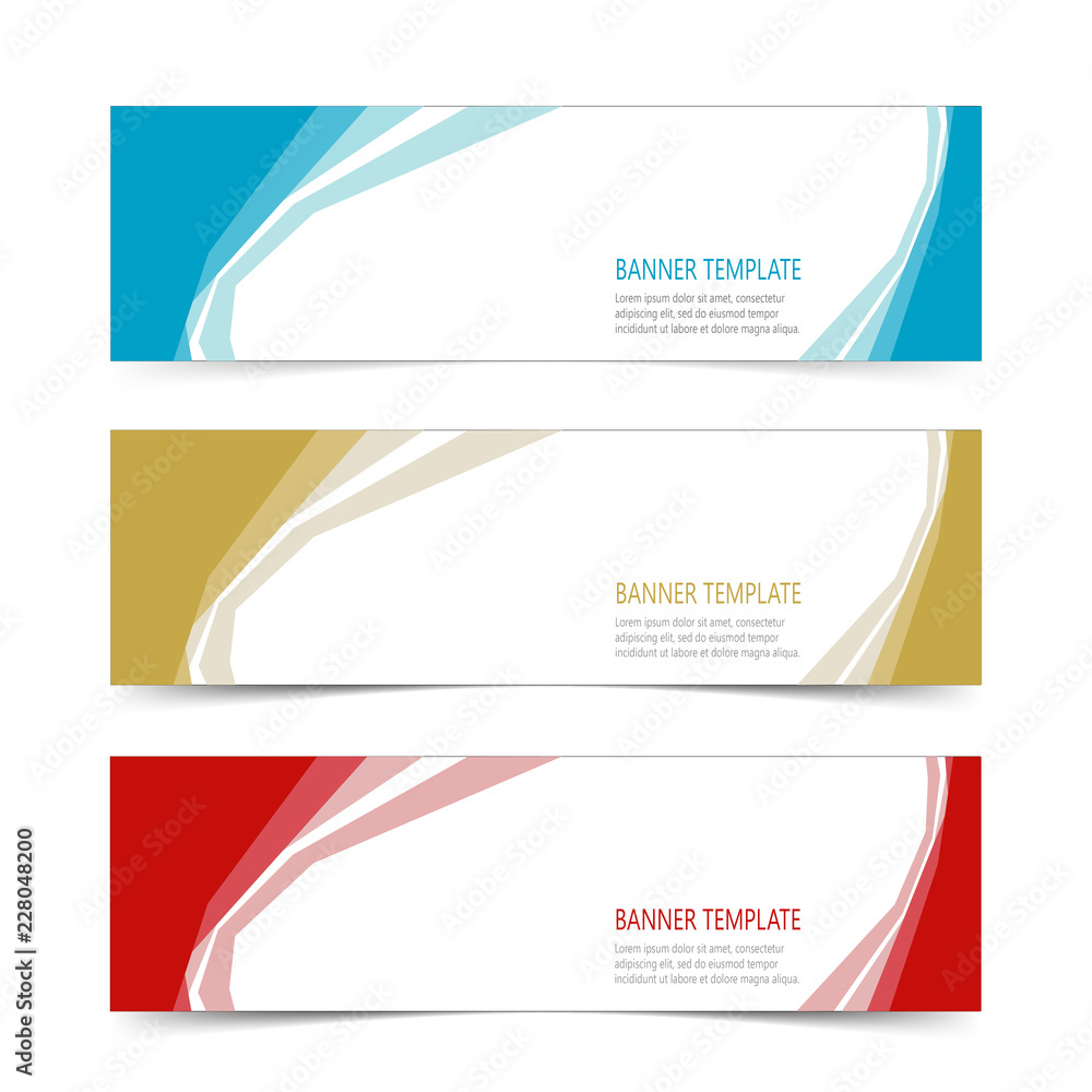 Fototapeta premium Abstract Web banner design header Templates vector