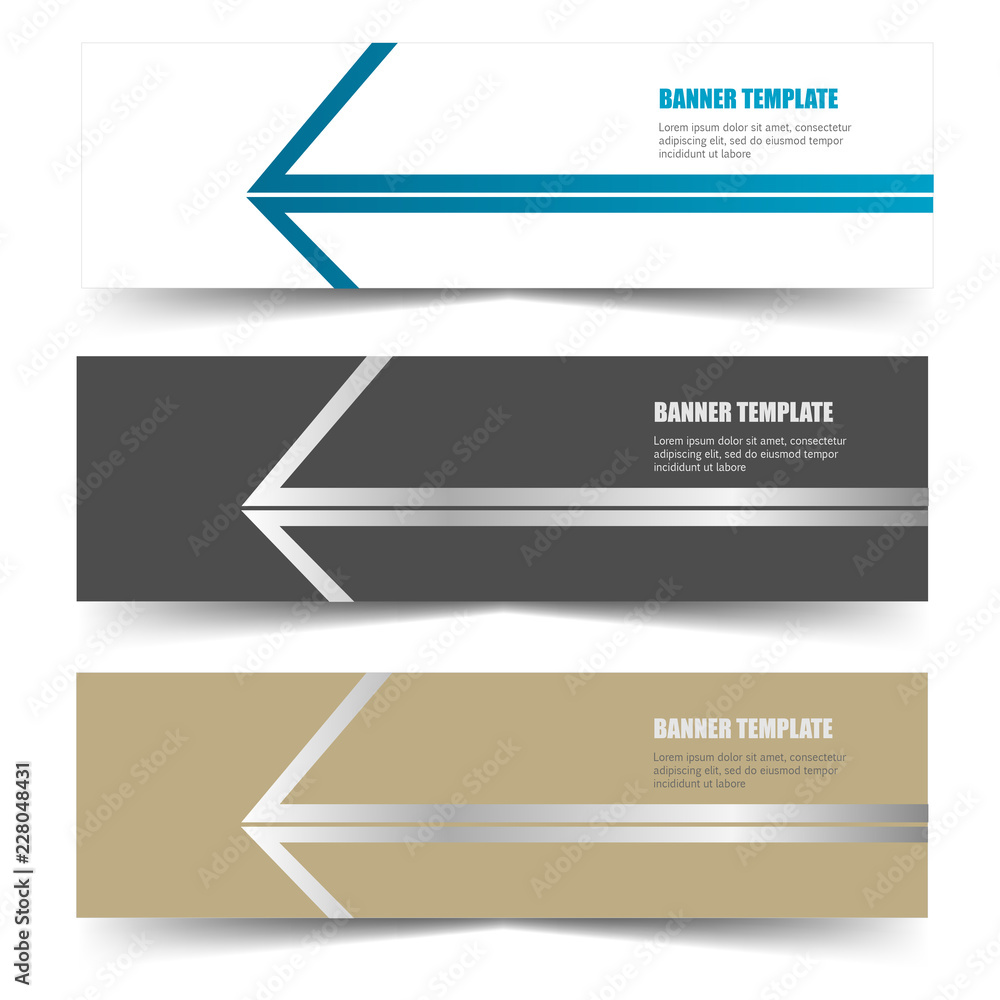 Fototapeta premium Abstract Web banner design header Templates vector
