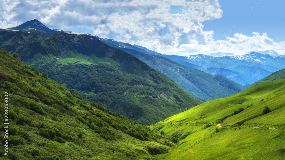 Scenery mountains in Svaneti, Georgia
