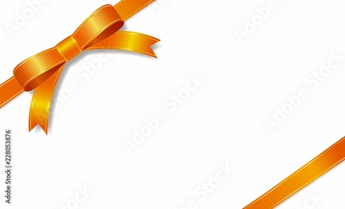 Orange ribbon,bow